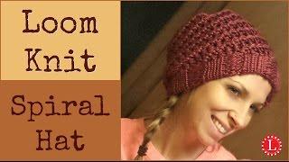 Loom Knit Hat - Easy Spiral Hats Step by Step for Beginners | Loomahat