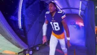 Minnesota Vikings vs Indianapolis Colts player introductions before the NFL’s greatest comeback