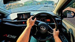 Driving POV Daihatsu NEW AYLA R ADS 1.2 CVT 2023 | ACCELERATION CITY & HIGHWAY | Car Test Drive ASMR