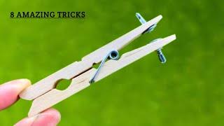 8 Amazing Tricks with Clothespin that EVERYONE Should Know