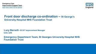 ECIST Bitesize Podcast Series - Front Door Discharge Co-ordination
