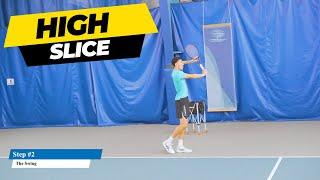 How To Hit A High One Handed Backhand Slice In 2 Steps