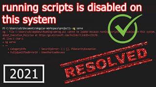 How To Fix Error PS1 Can Not Be Loaded Because Running Scripts Is Disabled On This System? SOLVED