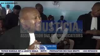 Accusation de faux bruits:Jacky Ndala au cœur d'un procès á Kinkole Ministère de la Justice Mutamba