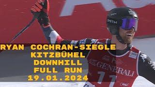 Ryan Cochran-Siegle - Kitzbühel - Downhill - Full Run - 19.01.2024