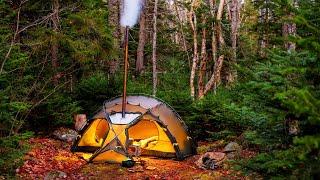 Hot Tent Camping In Cold Temperatures