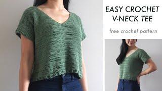 Forest Breeze Crochet V-Neck Top Tutorial