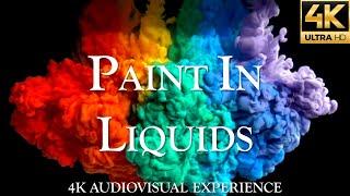4K Paint Mixed in Water and Oil - Soothing Piano Music - For Relaxation, Meditation, and Ambiance