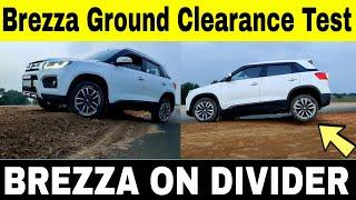 Brezza Ground Clearance Test on Road Divider | Pankaj Soni | Mechanical Jugadu