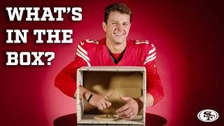 Brock Purdy, George Kittle and More Take On the ‘What’s in the Box?’ Challenge | 49ers