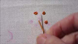 Kolonialknotenstich Stick-Stich Tutorial