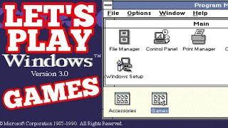 Let's PLAY Windows 3.0 GAMES - it's 30 years OLD!!