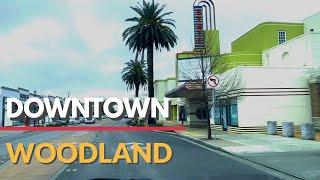 DRIVING DOWNTOWN,  Woodland, California, USA, Driving tour video