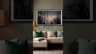 Winter Trees and Moon Nature Photography Art | Gallery Grade Unframed Horizontal Print 24 x 14 in