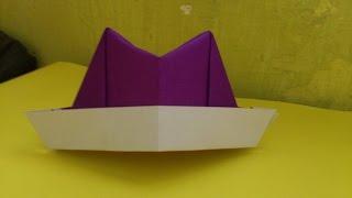 Cara Membuat Origami Topi Laken | Origami Topi