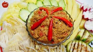 វិធីបុកកាពិបែបថ្មី || Shrimp paste  family recipe II Khmer Fusion Food