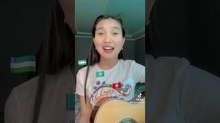 Девочка спела на трех языках.  .  Акылбекова Нурайым  #uzbekistan #kazakhstan #kyrgyzstan