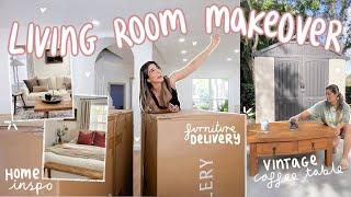 starting the NEW HOME MAKEOVER!  *furniture reveal, thrift flips + target decor*