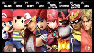 Mario VS Ness VS Terry VS Roy VS Pyra / Mythra VS Incineroar VS Captain Falcon VS Ken Smash Ultimate