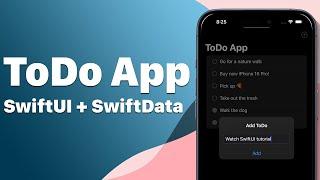 SwiftUI ToDo App Tutorial with SwiftData: Step-by-Step for Beginners