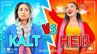 Heiß vs Kalt Challenge || Feuer-Mädchen vs Eis-Mädchen Musical von La La Lebensfreude (Musikvideo)