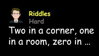 Riddles: Two in a corner, one in a room, zero in a house, but one in a shelter. What am I?