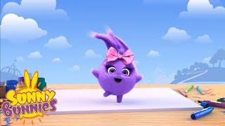 SUNNY BUNNIES - Drawing Iris | GET BUSY Compilation | Cartoons for Children