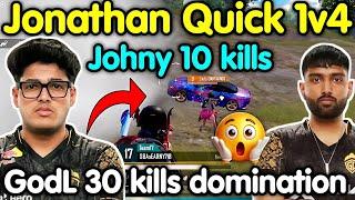 Jonathan quick 1v4 clutch destroy lobby  Godlike 30 kills domination 