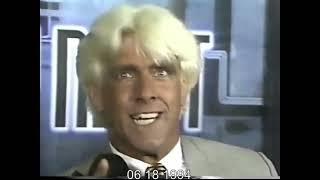 Ric Flair with a message for the incoming Hulk Hogan on WCW Saturday Night | June 18th 1994 #wcw