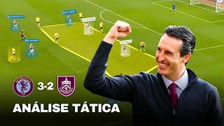 Análise Tática: Aston Villa 3-2 Burnley | Ideias de Unai Emery