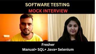 Software Testing Mock interview for fresher