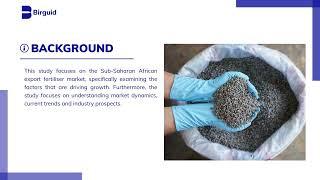 What We Have Been Working On: SSA Fertiliser Export Market