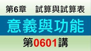 方炳傑0601第6章試算與試算表第1節意義與功能