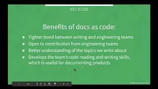 Write the Docs Australia - Docs as Code (19 Aug 2020)