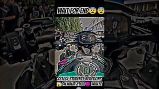 college students reactions  on ninja z900 on whilee #shorts #z900#riding #motovlog