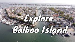 Walking on Balboa Island in Newport Beach California