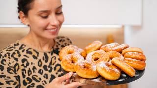 Very TASTY and AIRY donuts in 20 minutes including frying!