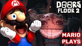 Mario Plays: Roblox Doors FLOOR 2