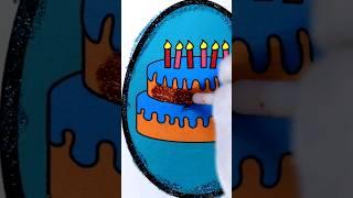 magic drawing glitter cakes  coloring pages for kids - part 11 - ⭐ BIRTHDAY Candy Land Art ⭐