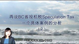 投机空置税BC speculation Tax案例分析 (2) A1105