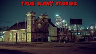 11 True Scary Stories To Keep You Up At Night (Horror Compilation W/ Rain Sounds)
