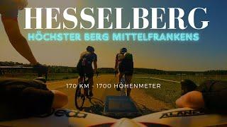 170km Rennradtour - Auf den höchsten Berg Mittelfrankens - Hesselberg 