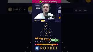 Risky $500 plinko bets on Roobet! #shorts #plinko #roobet #elliott