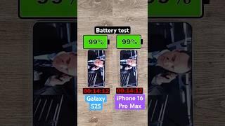 Samsung Galaxy S25 vs iPhone 16 Pro Max battery test