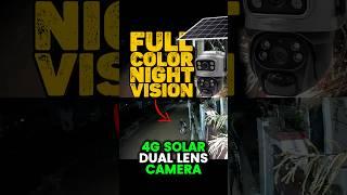 Active Pixel | Full Color Night Vision  | 4gsolar dual lens camera #shorts #cctvcamera