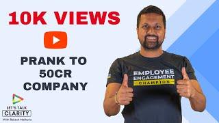 How A Prank Turned Into Big Business! | Clarity Talk With Srikanth Acharya