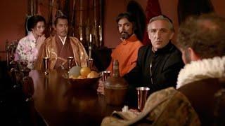 Shogun: Lord Toranaga Negotiates With Jesuit Father Dell’Aqua And Captain Ferreira On The Black Ship