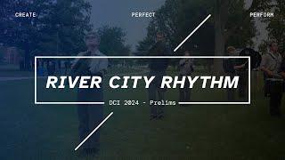 River City Rhythm Cymbal Line 2024 / DCI Prelims / In the Lot with Seavine