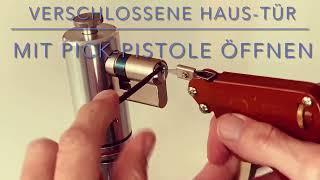 Eingangstür zerstörungsfrei mit Pick-Pistole öffnen/ Abgeschlossene Haustür mit Snap-Gun öffnen/lock