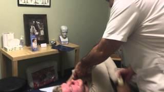 Chiropractor Dr. Matt Rivera adjusting Thai Boxer with hip and groin pain